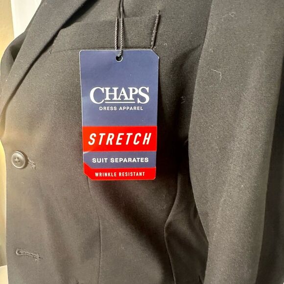 Chaps Boys Black Men's Blazer/Clip Tie bundle Size 14 NWT - Picture 4 of 8
